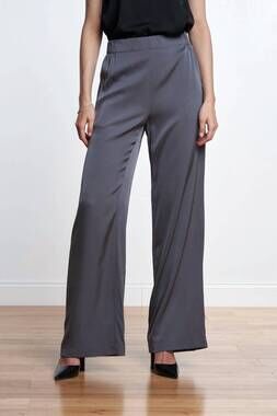 NEW NOUVELLE / SILK95FIVE almafi wide leg pants in fonce